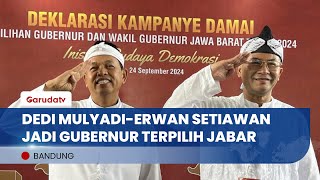 Dedi Mulyadi dan Erwan Setiawan Resmi Ditetapkan Sebagai Gubernur dan Wakil Gubernur Jabar Terpilih