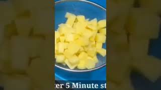 Potato snacks tea time recipe l Evening snacks lCrispy potato cubes recipe#short#ytshort