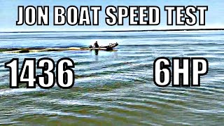 14ft Jon Boat Top Speed Test Mercury 6HP VS Suzuki 4HP Two Strokes