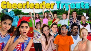 Cheerleader Tryouts - Funny Skit Collab : Nickelodeon, Disney Channel, TikTok, Brat | GEM Sisters