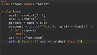 Python Math Quiz