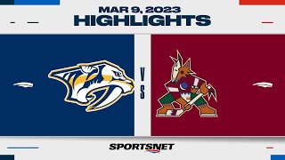 NHL Highlights | Predators vs. Coyotes - March 9, 2023