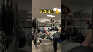 165lb man hits 275lb BENCH! #gym #gymmotivation #shorts