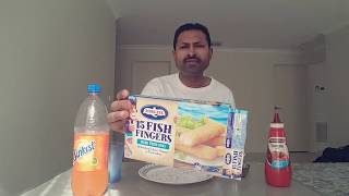 BIRDS EYE FISH FINGERS AND SUNKIST AND MASTERFOODS TOMATO SAUCE IN HINDI