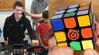 Feliks' Insanely Efficient 4.22 World Record Solve!