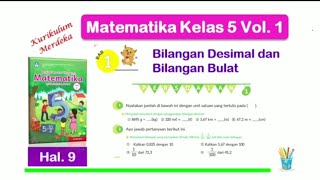 Persoalan 1 hal. 9 - Matematika Kelas 5 Vol 1 Bab 1 Bilangan Desimal dan Bilangan Bulat - K Merdeka