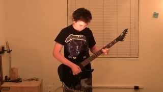 Christopher Aikens - Dani California by Red Hot Chili Peppers - 14 year old guitar cover (with solo)