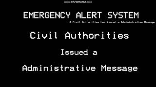 EAS Mock Administrative Message for Porter County (Valpo)