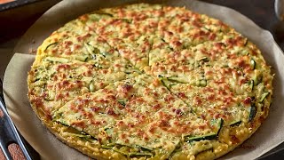 I don't buy pizza anymore! Healthy recipe from 1 zucchini and oatmeal!