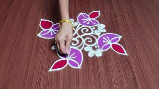 Simple Deepam Rangoli Designs | 5 Dots Easy Daily Kolam Designs | Small Latest Daily Deepam Muggulu