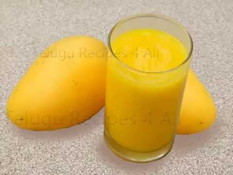 How to Make MANGO JUICE Recipe in Telugu How to Make MANGO JUICE Recipe in Telugu
