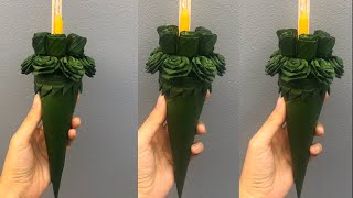 กรวยใบตอง สำหรับไปเวียนเทียน | MeeDee DIY