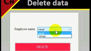 C# & MySql : Delete data from database table using windows application form
