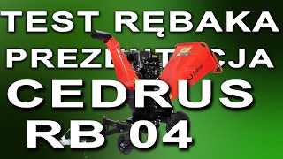 TEST RĘBAK CEDRUS RB04 PRO E Prezentacja pracy Rozdrabniacza do gałęzi Cedrus RB 04 PRO-E PAN RĘBAK