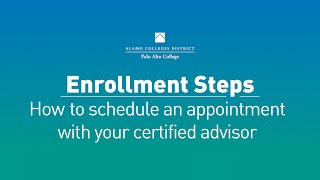 How to schedule an appointment with your certified advisor