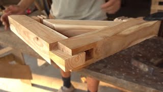 Amazing Woodworking Techniques And Skills, Making Three-Way Hand Cut Joints