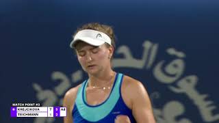 Highlights: Barbora Krejcikova beats Teichmann for first WTA1000 final - 2021 Dubai Duty Free Tennis