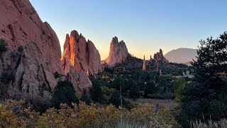 Part 2. Autumn Sunrise in Garden of the Gods. #autumn #scenic #colors #tour #colorado #pikespeak