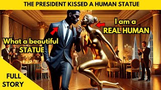 VIP GUEST KISSED THE FEMALE STATUE. TURNS OUT, SHE WAS A REAL PERSON