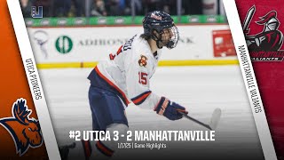 #2 Utica at Manhattanville | Men's Hockey Highlights - 1/17/25