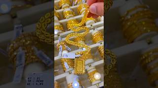 سلسال حلبي مع تعليقه ذهب عيار 21k #ذهب #gold #explore #اكسبلور #like #love #live #shorts