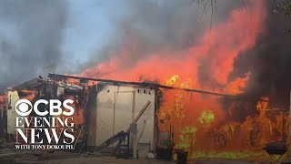 Multiple wildfires erupt across Southern California and western U.S.