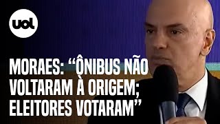 Moraes diz que operações da PRF não impediram chegada de eleitores às seções: 'Ônibus não voltaram'