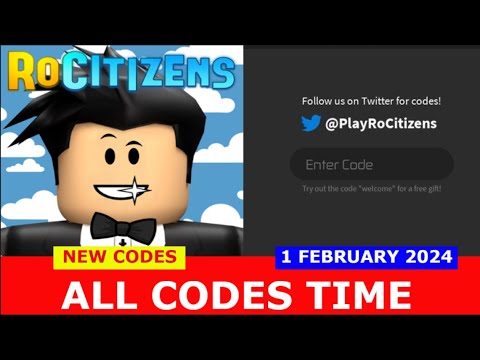 *ALL CODES WORK* RoCitizens ROBLOX NEW CODES FEBRUARY 1, 2024