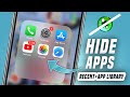 How To Hide Apps On iPhone | How To Hide Apps on iPhone From App Library Without Screen Time