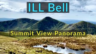 ILL Bell : Labelled Summit View Panorama - Lake District Wainwright Fells