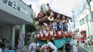 蓮沼自動車前に戻った伊勢町区の屋台　関東一の祇園　熊谷うちわ祭2016　初日　00188