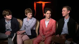 IT Movie Interview - Jaeden Lieberher, Jeremy Ray Taylor, Sophia Lillis & Jack D