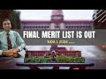 NDA 1 2024 , Final Merit list is out