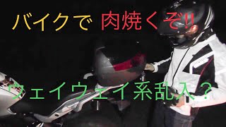 バイクで肉を焼きに行く‼︎‼︎ 【G310GS】ウッドストーブ