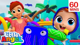 Getting Ready for Swimming Lessons + Baby Shark Songs | Little Angel Kids Songs & Nursery Rhymes