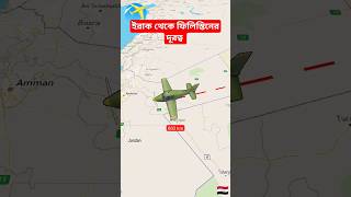 Iraq to Palestine ইরাক থেকে ফিলিস্তিন আকাশ পথে #shorts #shortsviral #travel #shortfeed