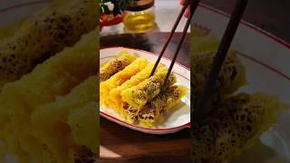 Crispy Rice Net Wraps Meet Soft Purple Sweet Potato: Irresistible in Every Bite!｜紫薯红薯山药糕#recipe