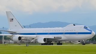 (4K) Takeoffs \u0026 Landings at Tokyo Yokota Air Base / U.S. AIR FORCE E-4B Night Watch / 横田基地  20230601