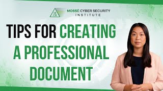 Tips for creating a professional document