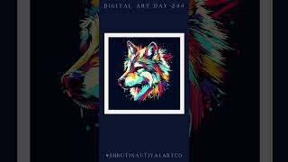 DIGITAL ART   DAY 244 #wolfart #artoftheday #digitalartgallery #digitalart