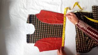 rumal cut frock || Hankey frock || handkerchief frock cutting stitching tutorial