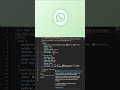 Hover Animated WhatsApp Icon! #whatsapp #coding #css #ui #frontend #effects #hover #shorts #yt