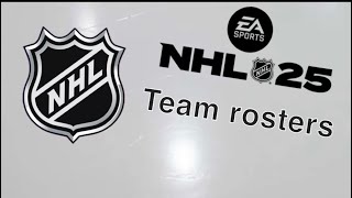 NHL 25: All NHL Teams Rosters