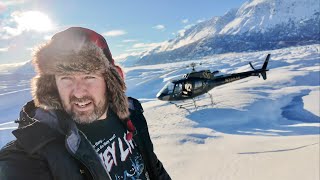 Helicopter Tour & Landing On Middle Of Massive ALASKA Glacier - Knik River Of Ice / Snowy Mountains