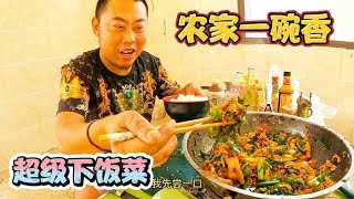 5毛钱五花肉，小三轮做个超级下饭菜，湖南农家一碗香，鲜香麻辣米饭根本不够吃【小三轮走天下】