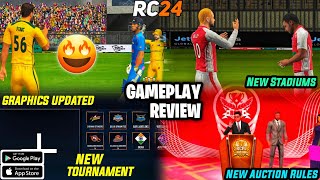 😲🌟Real Cricket 24 New Update Launched ! New Tournament \u0026 New Auction ! Gameplay Review