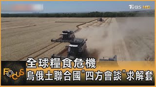 全球糧食危機 烏俄土聯合國「四方會談」求解套｜秦綾謙｜FOCUS全球新聞 20220714