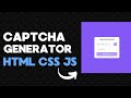 captcha generator html css js (junior advance)