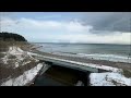 道南いさりび鉄道　木古内～札苅　釜谷～渡島当別　車窓風景　south hokkaido railway　 2024.3