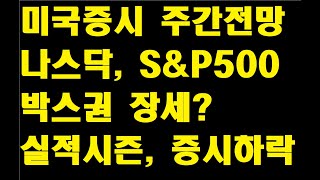 미국증시 주간전망, S\u0026P500 나스닥 박스권 장세? 실적시즌, 넷플릭스 실적, 증시 하락? TQQQ ETF, SOXL ETF, SQQQ ETF, SOXS ETF